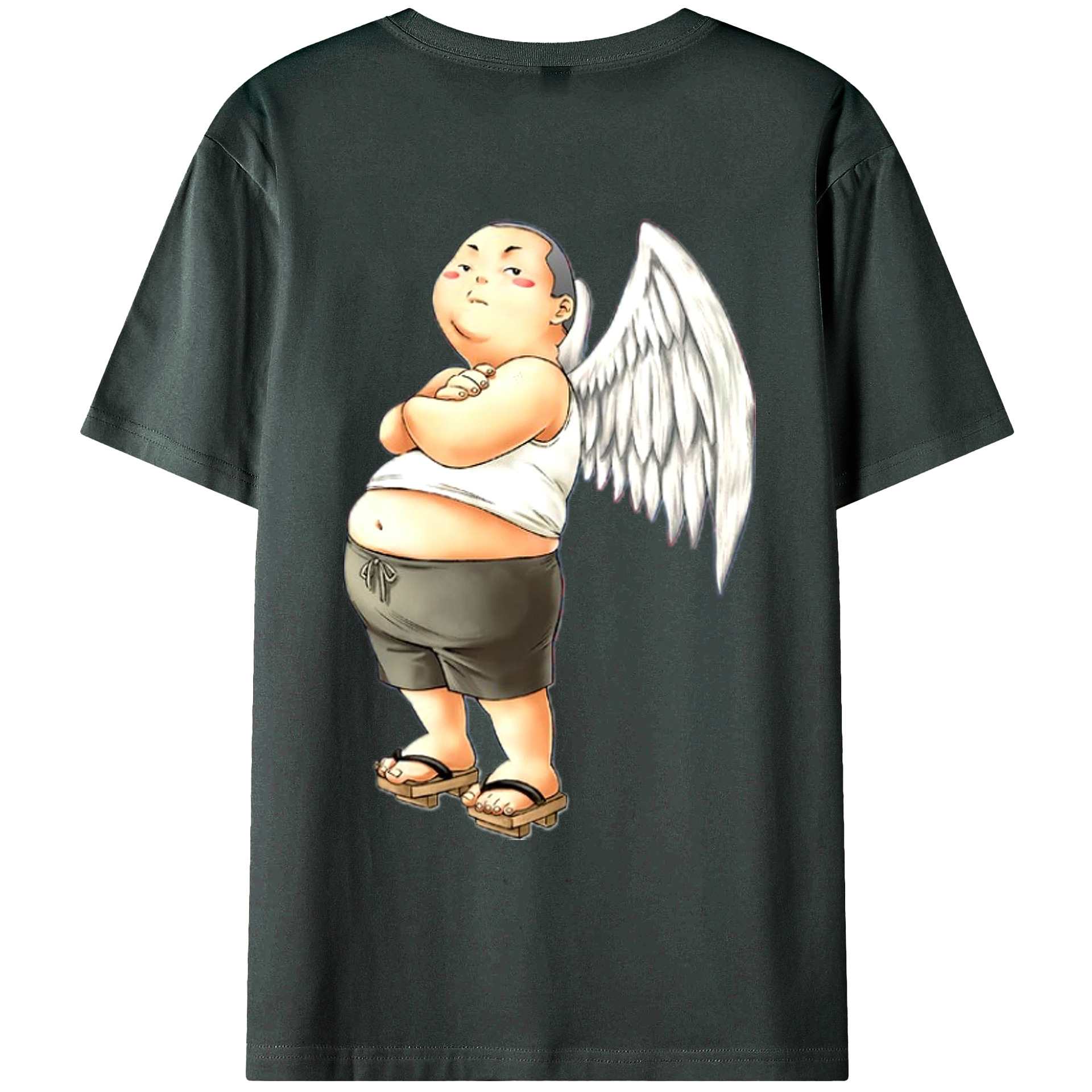 （画像用） 遊☆戯☆王 Yu-Gi-Oh! 綿100％ メンズ半袖Tシャツ（バックプリント） 通気性